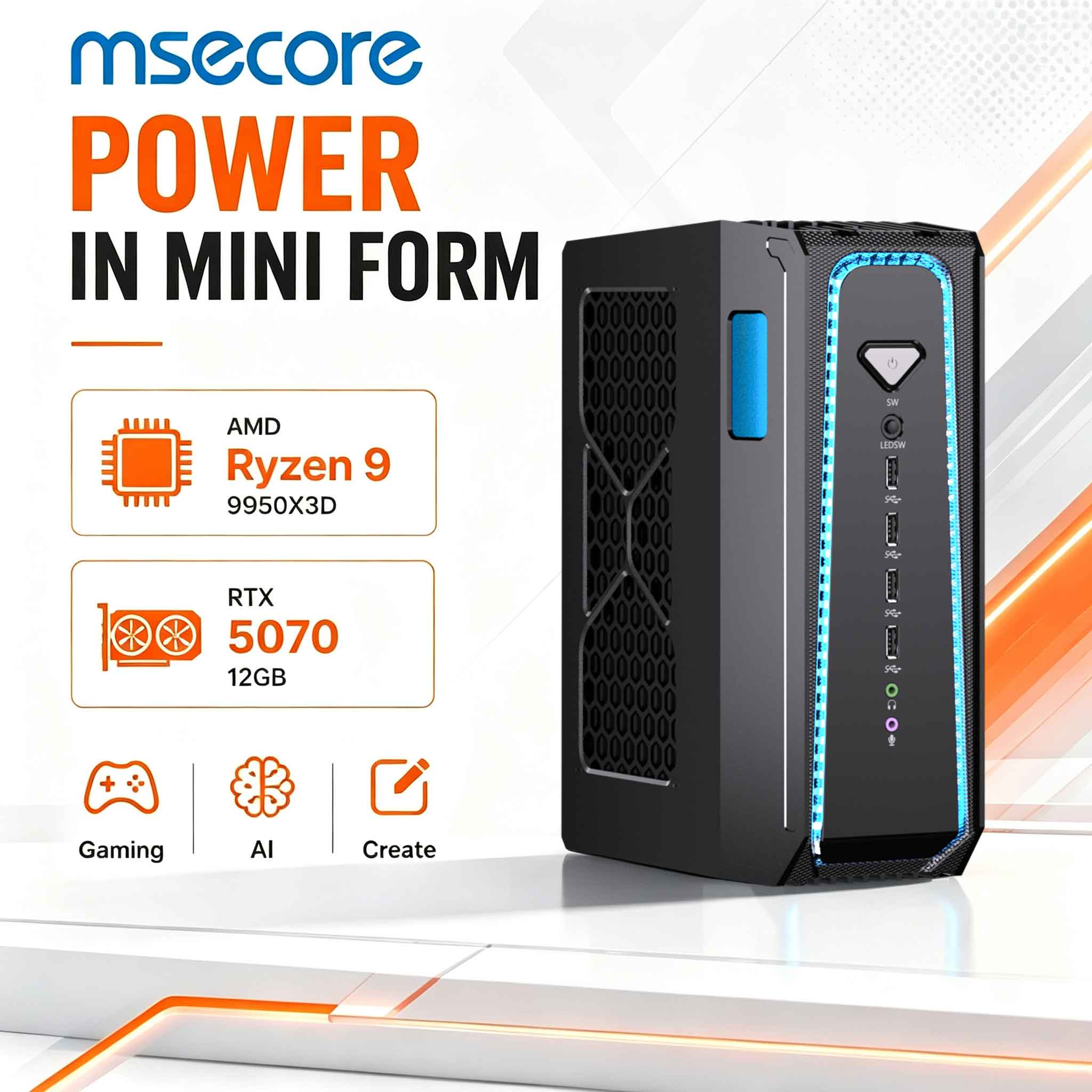 Pc Gaming Liquid - MSECORE Sıvı Soğutmalı Oyun Bilgisayarı, AMD