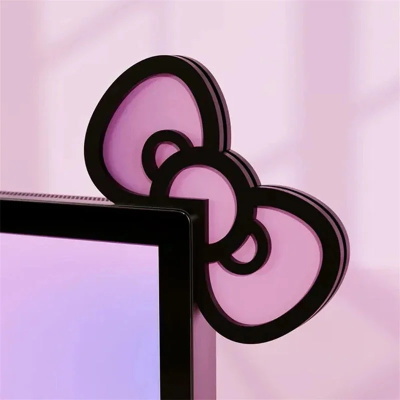 Pc Gaming Pink - Kawaii Pembe Akrilik Fiyonk Monitör Süsü,