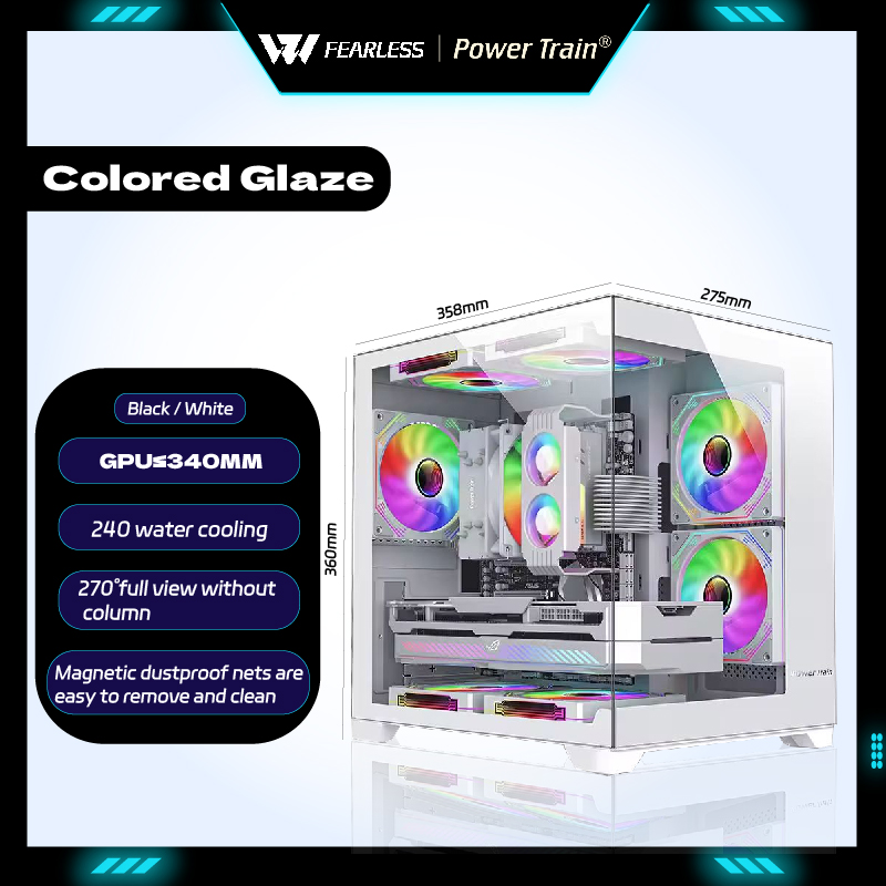 Power Train Renkli Glaze MATX  - Pc Gaming Liquid incelemesi ve fiyatı
